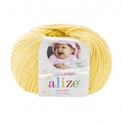 Пряжа Ализе Бейби Вул (Alize Baby Wool) 187 лимонный
