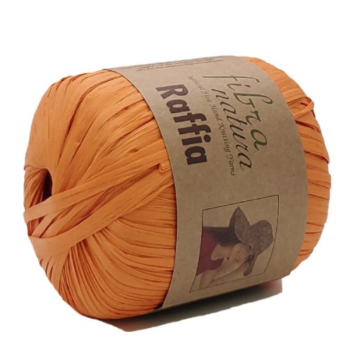 Пряжа Фибра Натура Раффия (Fibra Natura Raffia) 116-19 апельсин