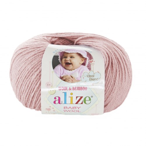 Пряжа Ализе Бейби Вул (Alize Baby Wool) 161 пудра