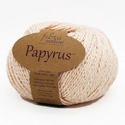 Пряжа Фибра Натура Папирус (Fibra Natura Papyrus) 229-04 светлый персик