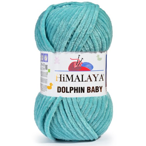 Пряжа Гималая Долфин Беби (Himalaya Dolphin Baby) 80354 зелёная бирюза