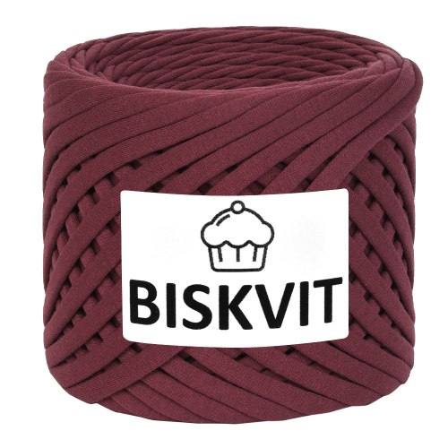 Трикотажная пряжа Бисквит (BISKVIT) цвет Вино