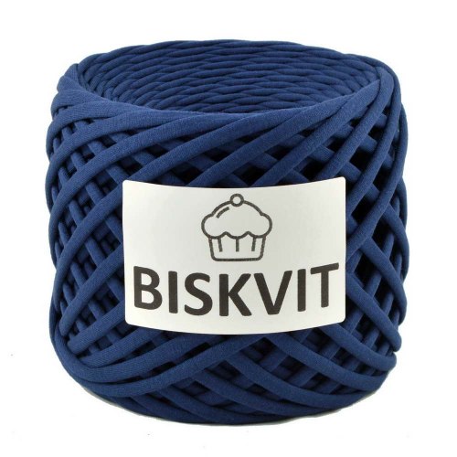 Трикотажная пряжа Бисквит (BISKVIT) цвет Синий бархат
