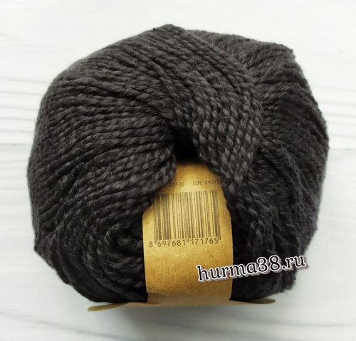 Пряжа Фибра Натура Папирус (Fibra Natura Papyrus) 229-26 чёрный