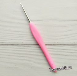 Крючок для вязания с каучуковой ручкой (алюминий) №2,5