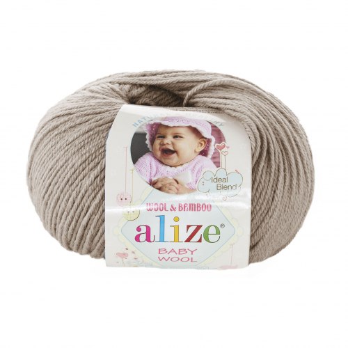 Пряжа Ализе Бейби Вул (Alize Baby Wool) 167 бежевый