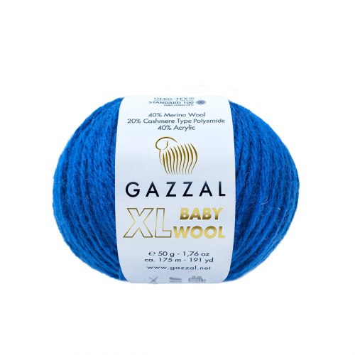 Пряжа Газзал Бейби Вул XL (Gazzal Baby Wool XL) 802XL тёмно-синий