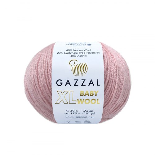 Пряжа Газзал Бейби Вул XL (Gazzal Baby Wool XL) 828XL розовый
