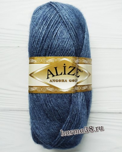 Пряжа Ализе Ангора Голд (Alize Angora Gold) 203 джинс меланж