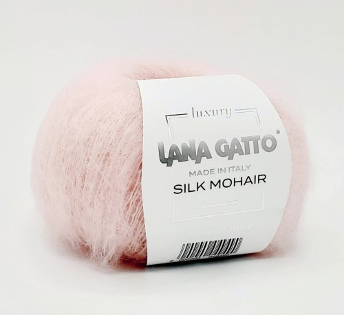 Пряжа Лана Гатто Силк Мохер (Lana Gatto Silk Mohair) 6023 светло-розовый