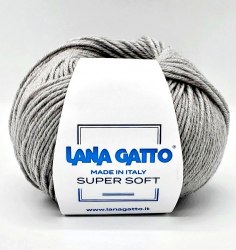 Пряжа Лана Гатто Супер Софт (Lana Gatto Super Soft) 20439 серый