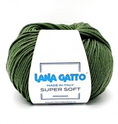 Пряжа Лана Гатто Супер Софт (Lana Gatto Super Soft) 13278 хвоя