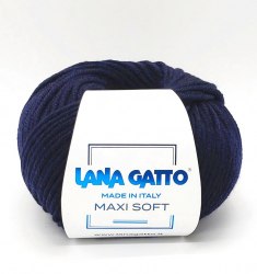 Пряжа Лана Гатто Супер Софт (Lana Gatto Super Soft) 10214 чернильно-синий