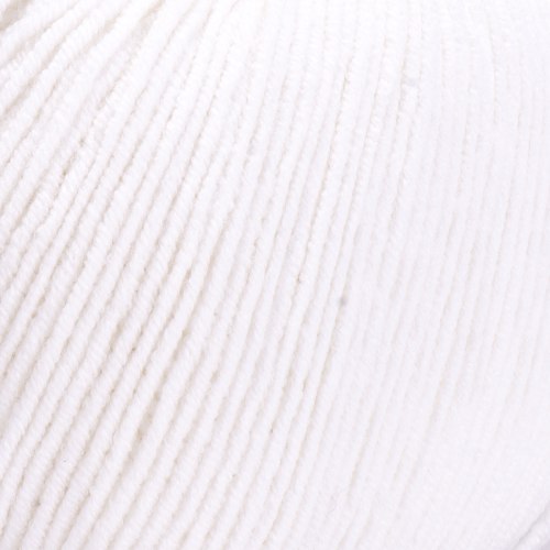 Пряжа Ярнарт Джинс (YarnArt Jeans) 01 белый