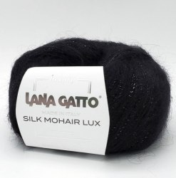 Лана Гатто Силк Мохер Люкс (Lana Gatto Silk Mohair Lux) 5000 чёрный