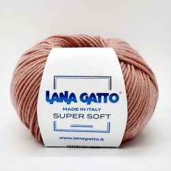 Пряжа Лана Гатто Супер Софт (Lana Gatto Super Soft) 14393 розовое дерево
