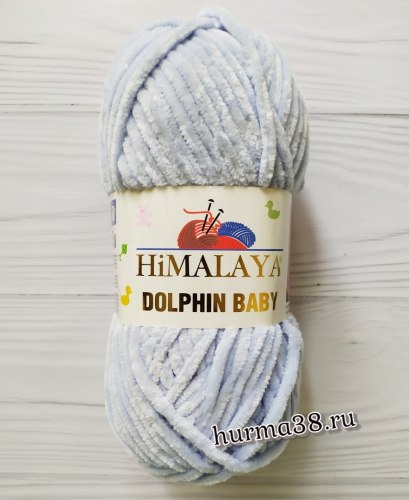 Пряжа Гималая Долфин Беби (Himalaya Dolphin Baby) 80344 серо-голубой