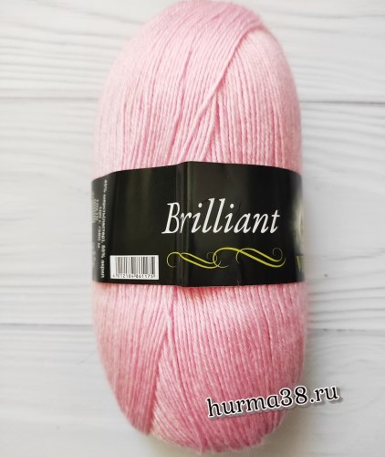 Пряжа Вита Бриллиант (Vita Brilliant) 5109 нежно-розовый