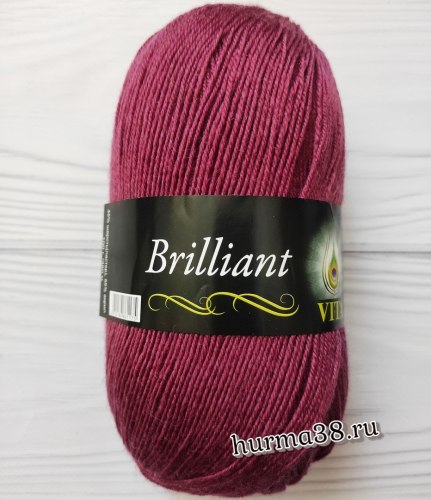 Пряжа Вита Бриллиант (Vita Brilliant) 5114 розовый виноград