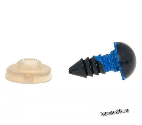 Глазки для игрушек на безопасном креплении цвет голубой 1 см. 2 шт. арт. 1553372