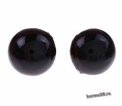 Глазки для игрушек на безопасном креплении цвет коричневый 1,2 см. 2 шт. арт. 1553376