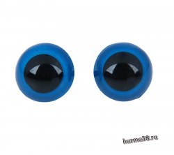 Глазки для игрушек на безопасном креплении цвет голубой 2 см. 2 шт. арт. 1553390