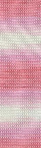 Пряжа Ализе Бейби Вул Батик (Alize Baby Wool Batik) 3565 розовый меланж