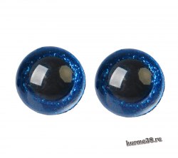 Глазки для игрушек на безопасном креплении цвет синий 2 шт. 2 см. арт. 4312227