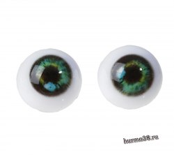 Глазки для игрушек на безопасном креплении 2 шт. цвет зелёный 1.6 см. арт.4380019