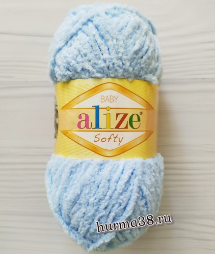 Пряжа Ализе Cофти (Alize Softy) 183 светло-голубой
