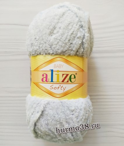 Пряжа Ализе Cофти (Alize Softy) 416 серый
