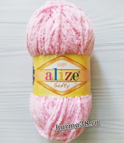 Пряжа Ализе Cофти (Alize Softy) 185 детский розовый