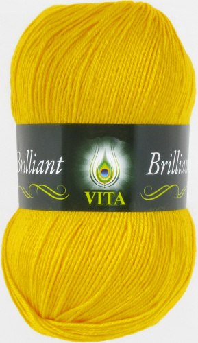Пряжа Вита Бриллиант (Vita Brilliant) 5112 жёлтый