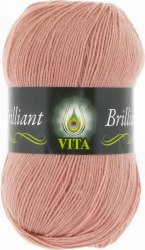 Пряжа Вита Бриллиант (Vita Brilliant) 5121 розовый зефир