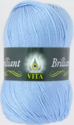 Пряжа Вита Бриллиант (Vita Brilliant) 4967 светло-голубой