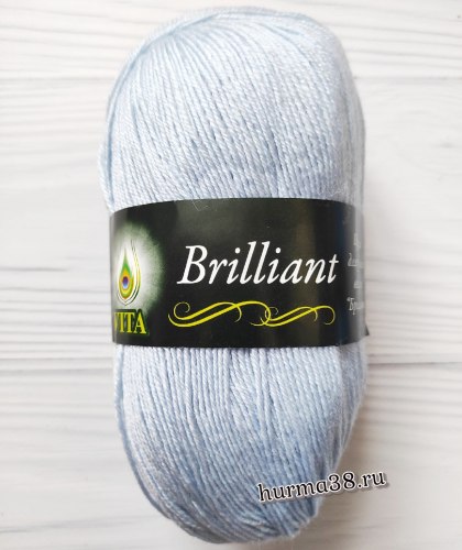 Пряжа Вита Бриллиант (Vita Brilliant) 4967 светло-голубой