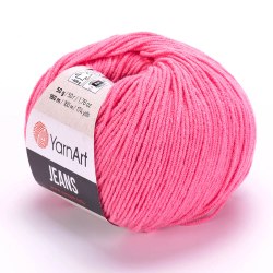 Пряжа Ярнарт Джинс (YarnArt Jeans) 78 розовый коралл
