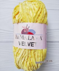 Пряжа Гималая Вельвет (Himalaya Velvet) 90013 жёлтый