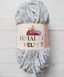 Пряжа Гималая Вельвет (Himalaya Velvet) 90051 серый