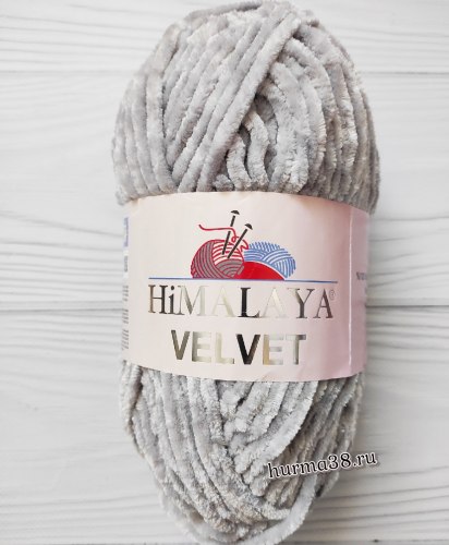 Пряжа Гималая Вельвет (Himalaya Velvet) 90057 пепельный