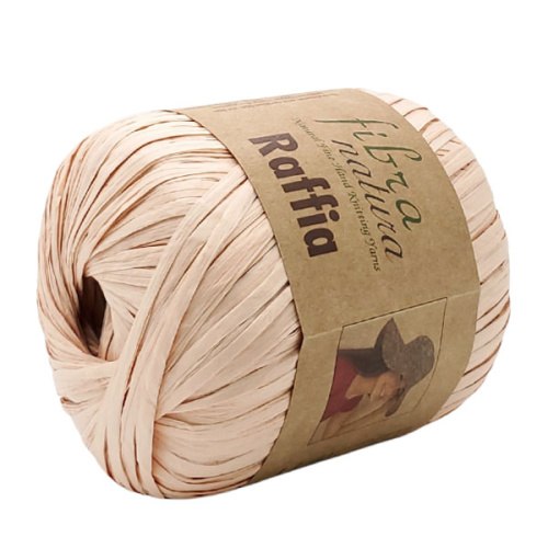 Пряжа Фибра Натура Раффия (Fibra Natura Raffia) 116-23 розовая пудра