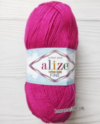 Пряжа Ализе Коттон Голд Файн (Alize Cotton Gold Fine) 149 фуксия