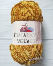 Пряжа Гималая Вельвет (Himalaya Velvet) 90030 горчица
