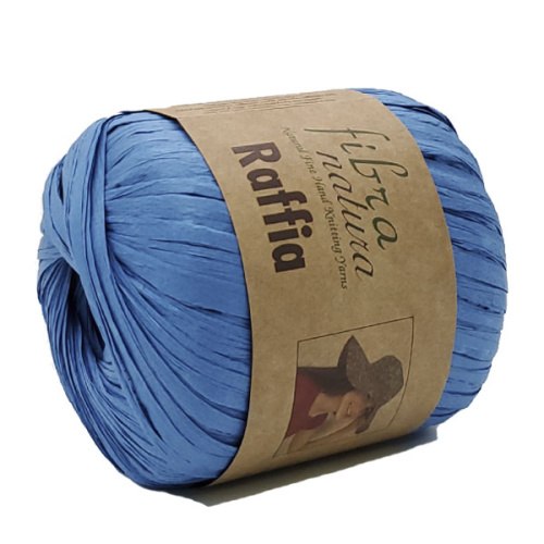 Пряжа Фибра Натура Раффия (Fibra Natura Raffia) 116-10 василёк