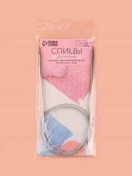 Спицы круговые на тросике №4 100 см