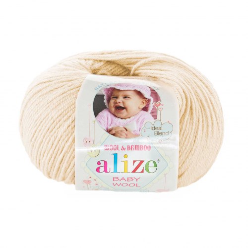 Пряжа Ализе Бейби Вул (Alize Baby Wool) 491 миндаль