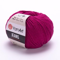Пряжа Ярнарт Джинс (YarnArt Jeans) 91 пурпурный