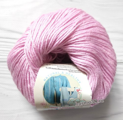 Пряжа Ализе Бейби Вул (Alize Baby Wool) 768 розовый