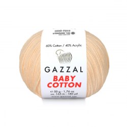 Пряжа Газзал Бейби Коттон (Gazzal Baby Cotton) 3469 чайная роза