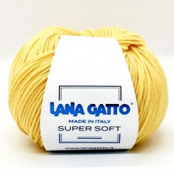 Пряжа Лана Гатто Супер Софт (Lana Gatto Super Soft) 10083 жёлтый